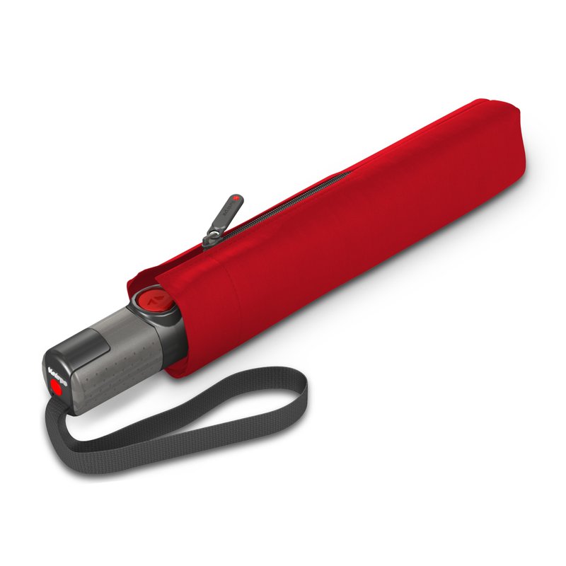 【Knirps德国红点伞】TS.220 轻薄安全扁自动开收伞-Red - 雨伞/雨衣 - 聚酯纤维 红色