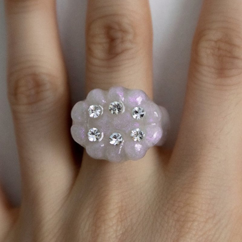 皇冠明珠 - 戒指 - 其他材质 白色