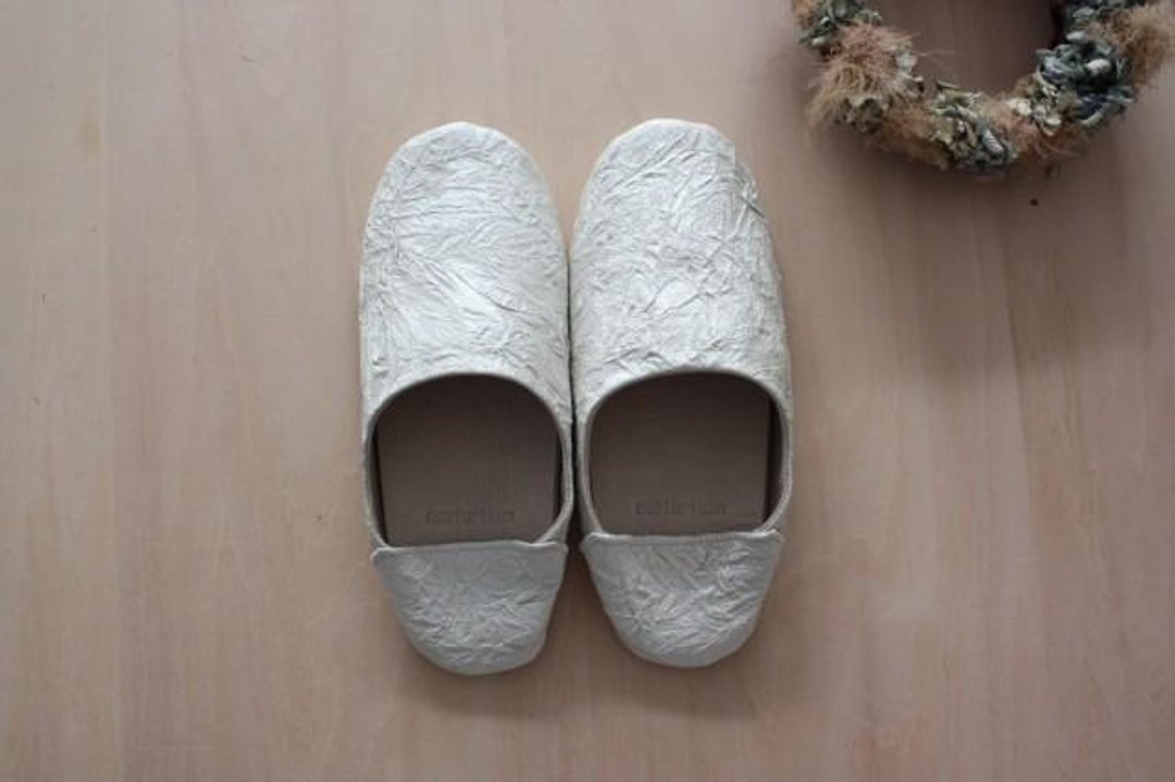 Baboosh pearl white pigskin (s) - 室内拖鞋 - 真皮 白色