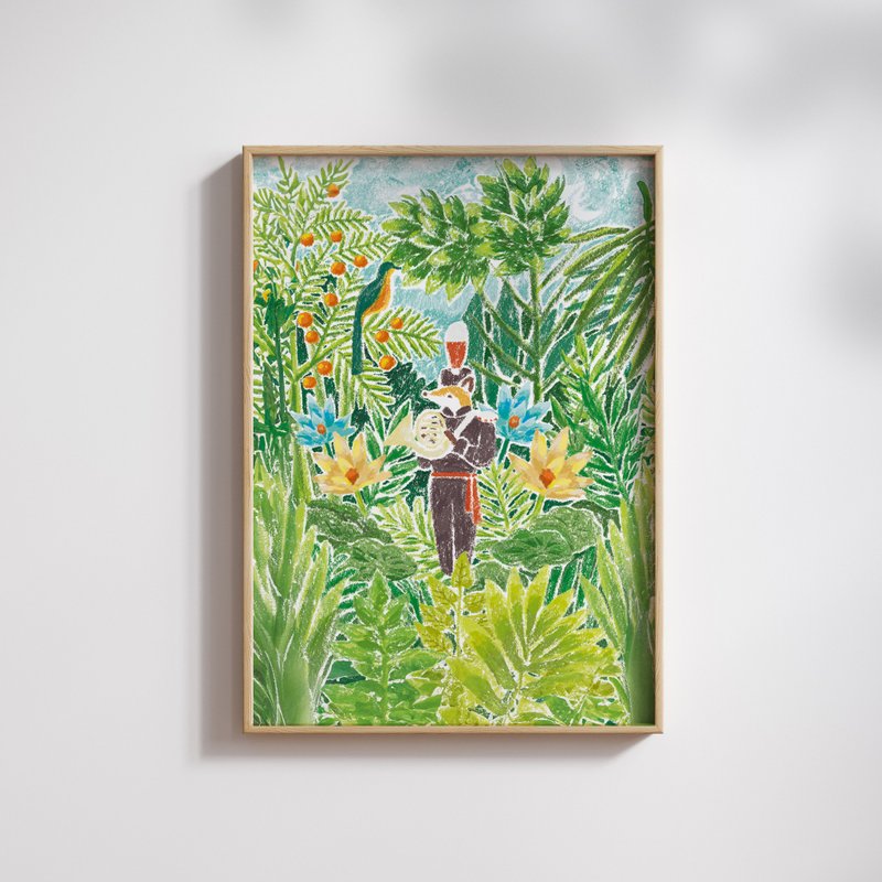 狐吉博物馆 Huchii Museum系列 丛林款 | 插画A4海报 - 海报/装饰画/版画 - 纸 