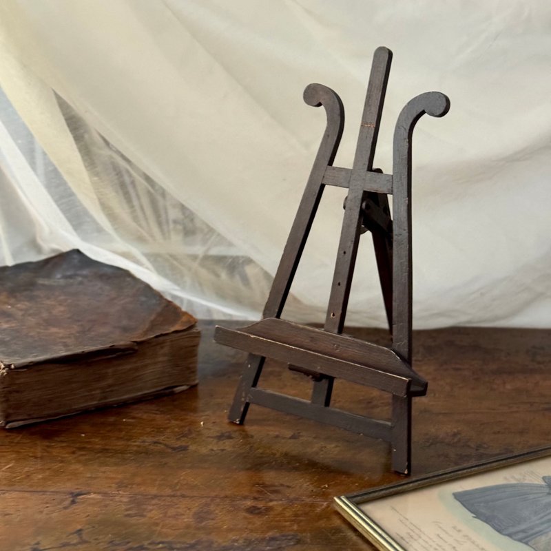 50510-经典法国古董木制桌上画框架相框架高H32宽W18cm - 摆饰 - 木头 