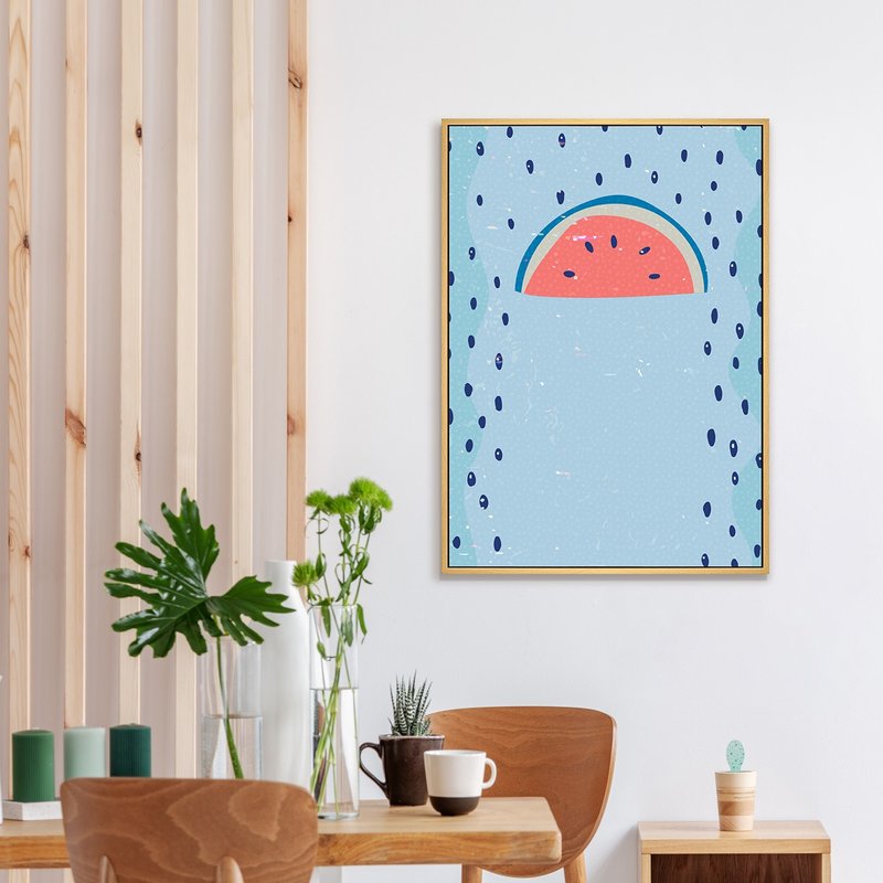 盛夏的飨宴I - 西瓜装饰画/消暑沁凉感居家布置/清甜水果挂画 - 海报/装饰画/版画 - 棉 多色
