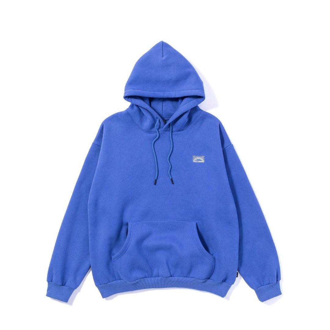 日本限定 POLER MCQUEEN HOOD 刺绣日升帽T / 蓝 - 中性连帽卫衣/T 恤 - 其他材质 蓝色
