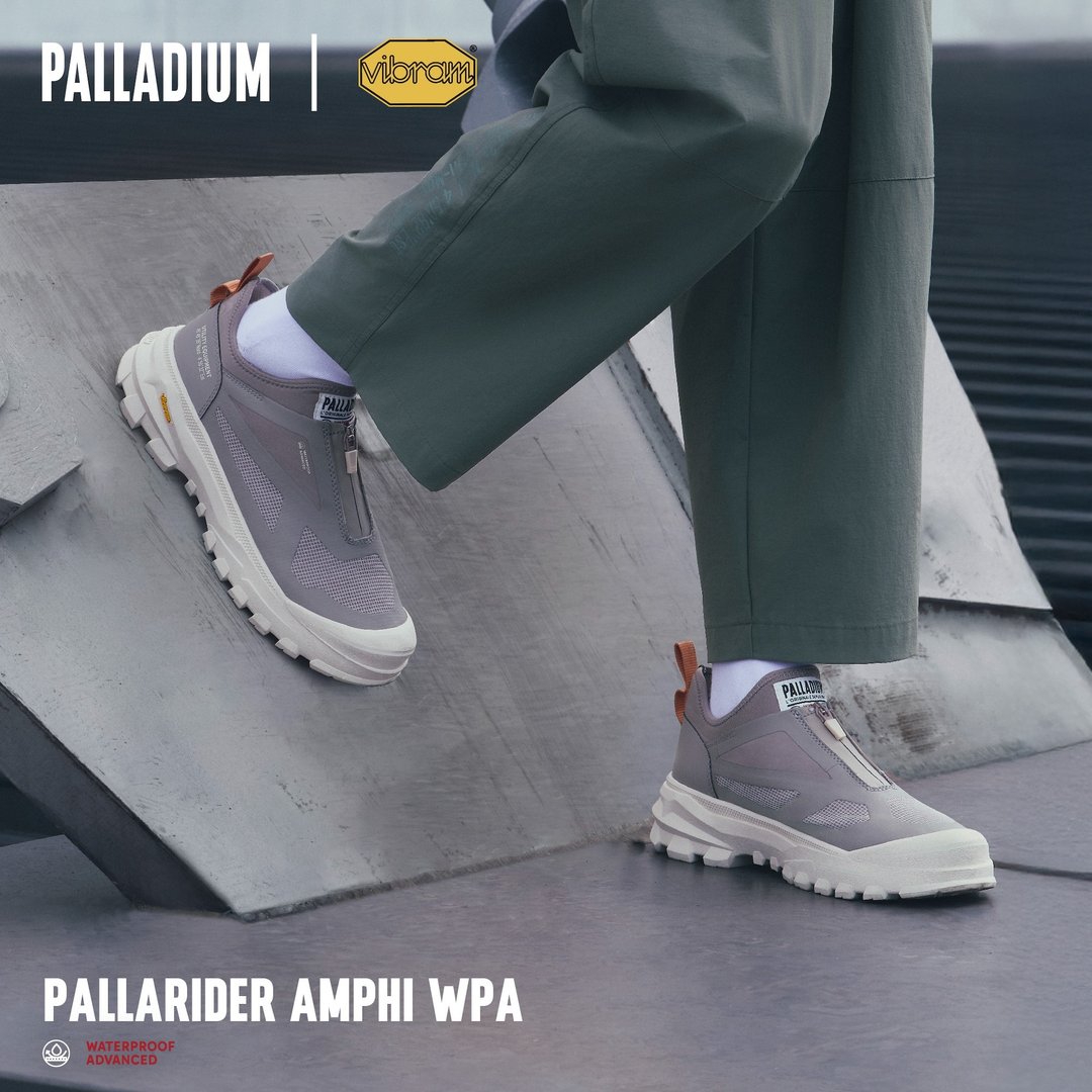 PALLADIUM PALLADIDER AMPHI WPA Vibram拉链低筒防水 79374-368 - 雨鞋/雨靴 - 其他材质 