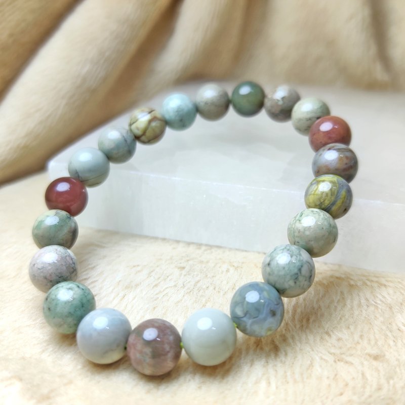 爆裂纹 阿拉善 玛瑙 Agate 9mm 11mm手串 手链 天然水晶 - 手链/手环 - 水晶 