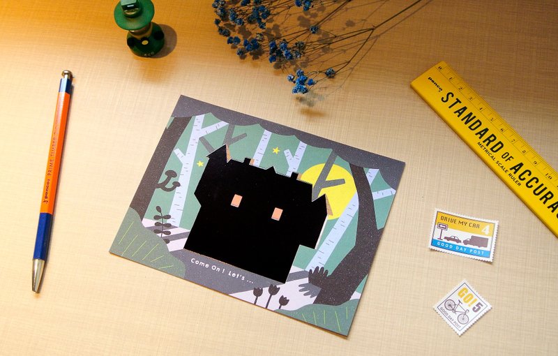 迪梦奇 钢笔可书写之感温明信片 - Party - 卡片/明信片 - 纸 多色