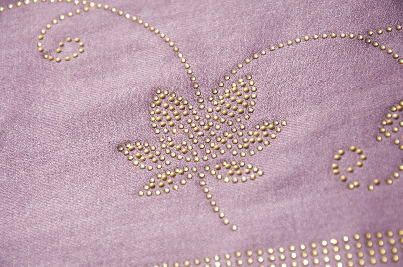 喀什米尔Cashmere 水钻羊绒围巾 纯羊毛围巾披巾 戒指绒披肩-星空 - 围巾/披肩 - 羊毛 多色