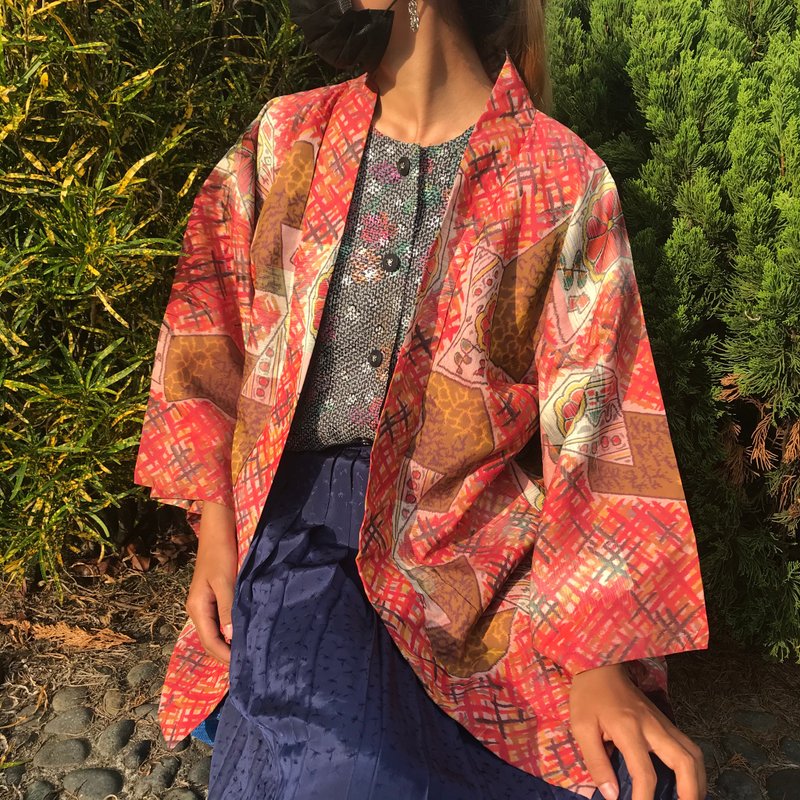 日式日本羽织和风和服外套 - 女装休闲/机能外套 - 丝．绢 