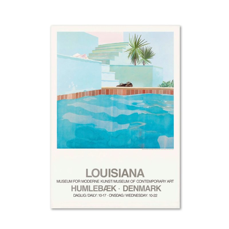 【原版海报】David Hockney/ POOL AND STEPS (1971) - 海报/装饰画/版画 - 纸 