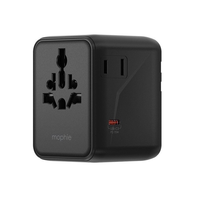 mophie essential 通用旅行转插 旅行充电器 70W (黑色, 白色) - 手机配件 - 其他材质 