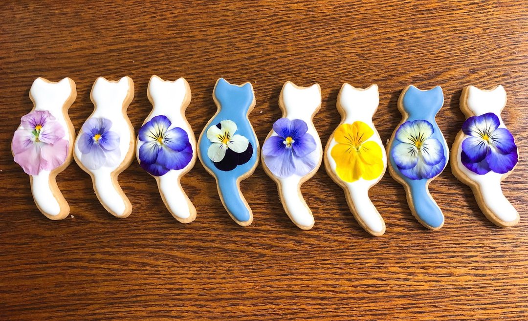 【Chungci Bakery】小猫压花饼干 / 8入 - 手工饼干 - 新鲜食材 