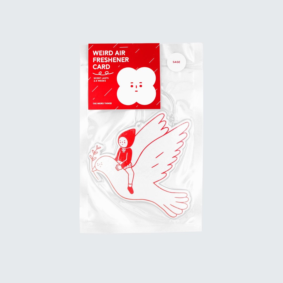 THE WEIRD AIR REFRESHER CARD 香氛吊卡 - 香薰/精油/线香 - 纸 红色