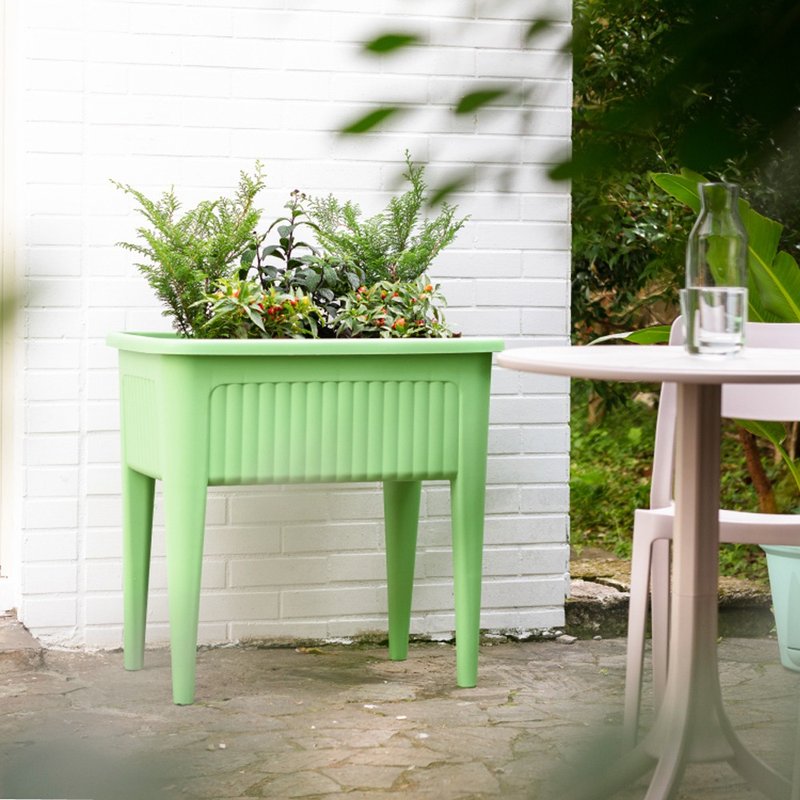 普罗旺斯高脚植栽盆-M - 植栽/盆栽 - 塑料 