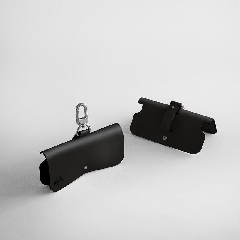 Gua Bao | 眼镜保护套 曜黑色 - 墨镜 - 真皮 