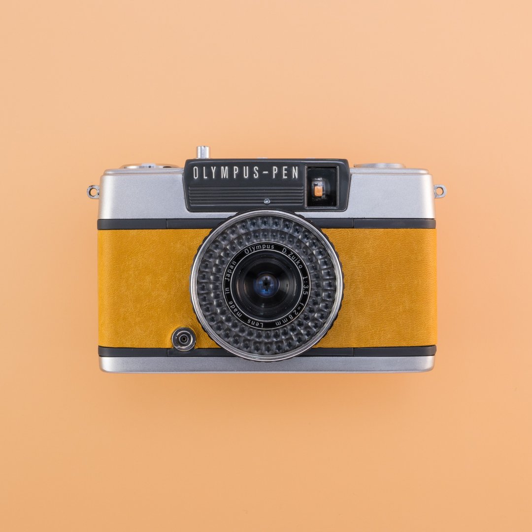 Vintage OLYMPUS PEN EE-2 Lemon Tea Lemon Tea - 相机 - 其他金属 橘色