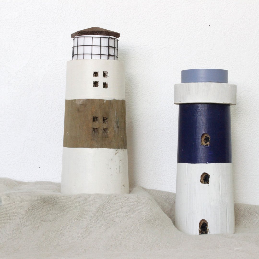 Nordis Wooden Decor 古木摆饰 灯塔 灯塔 LIGHTHOUSE - 摆饰 - 木头 多色