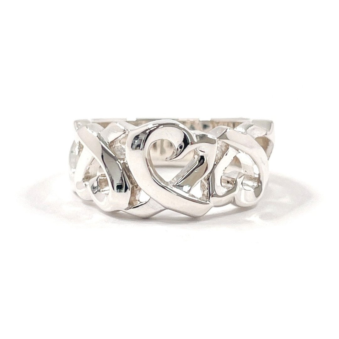 【日本直送 二手美品】8号 Tiffany & Co. 戒指・指环 Triple Loving Heart Paloma Picasso - 戒指 - 纯银 银色