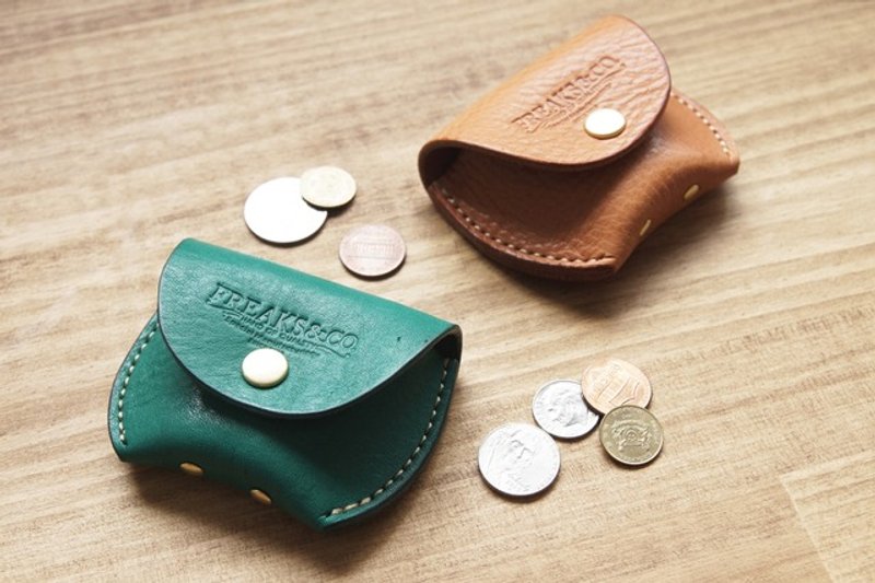 Beetle coin case - 零钱包 - 真皮 绿色