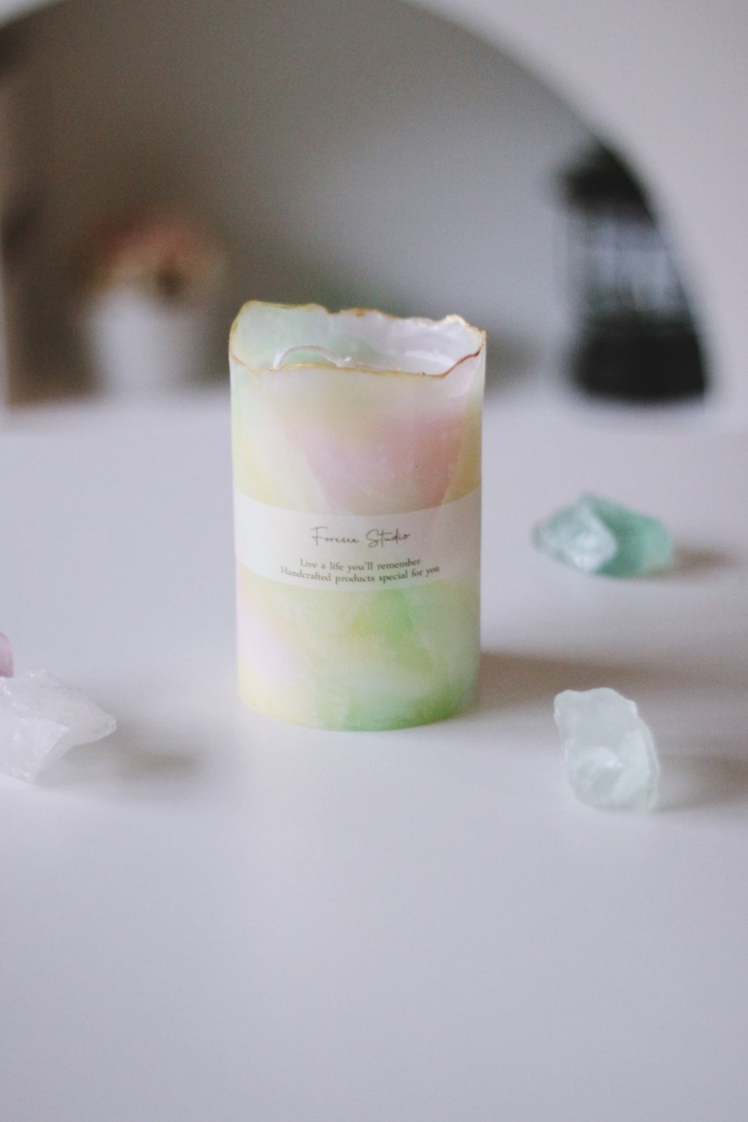 日式蜡烛设计 Marble Container Candle 大理石容器蜡烛 文化币可 - 蜡烛/香氛 - 蜡 