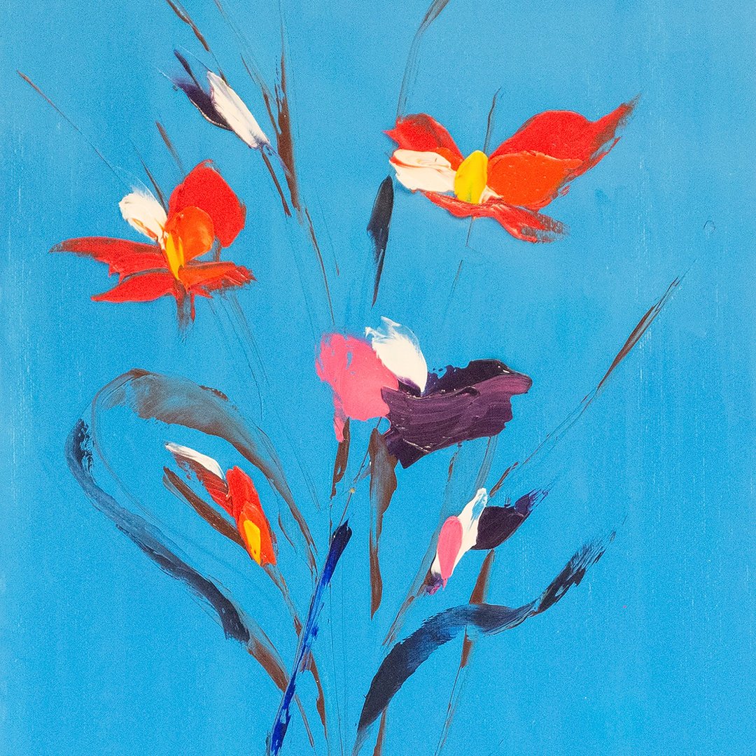 Poppies Painting Red Flowers Original Art Wildflowers Wall Art Floral Artwork - 海报/装饰画/版画 - 其他材质 多色