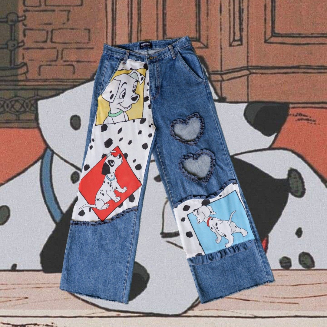 CASSIE JEANS 101 dalmatians - 男士长裤 - 其他材质 蓝色