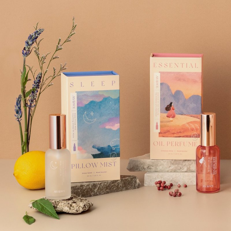【节日礼盒 l 效期良品】睡眠喷雾&发香护发喷雾礼盒 木质花果调 - 香薰/精油/线香 - 精油 
