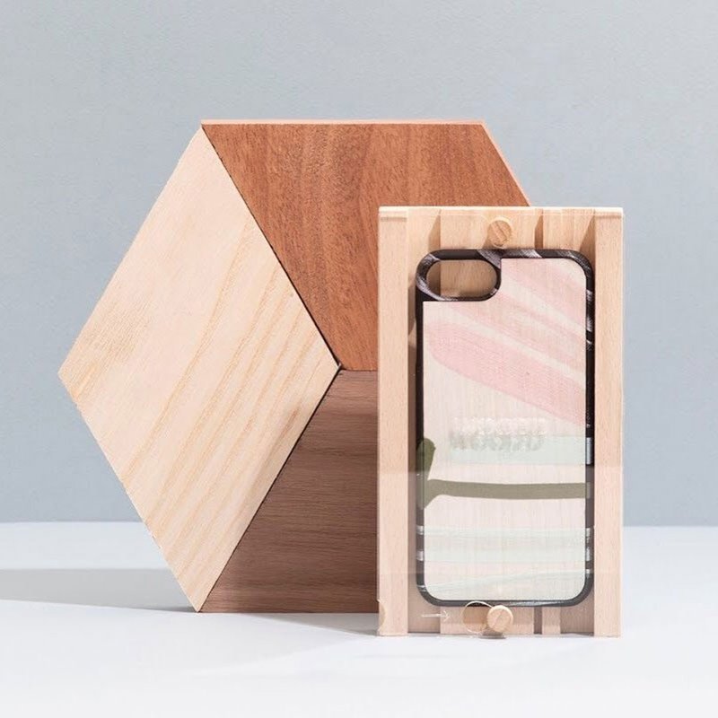 【预购】原木手机壳/油画SETTE-iPhone Samsung - 手机壳/手机套 - 木头 咖啡色