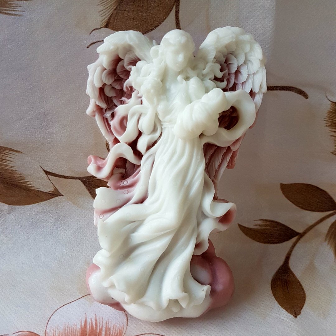 母爱系列 - 天使母与子之二 香氛手工皂 - 肥皂/手工皂 - 其他材质 红色