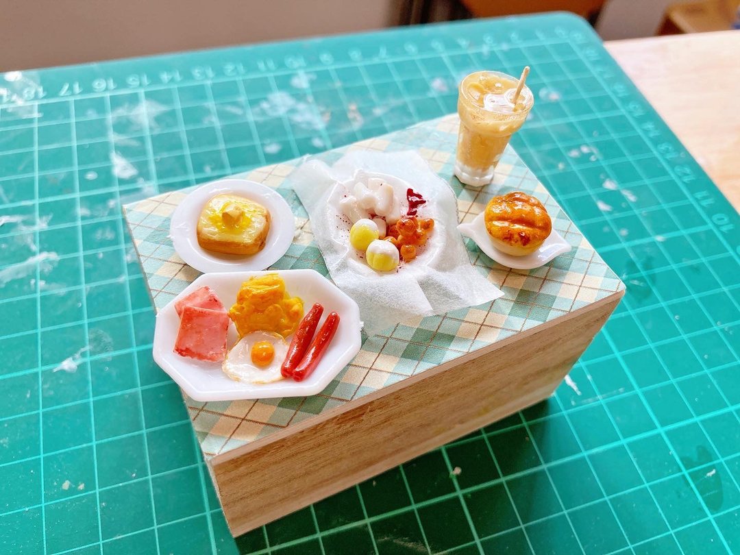 微缩冰室茶餐食玩盒仔材料包-含教学影片 - 其他 - 树脂 