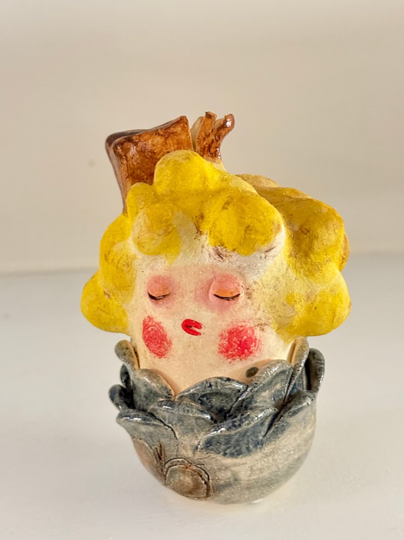 pop fiower 吐司抱米花 - 玩偶/公仔 - 陶 