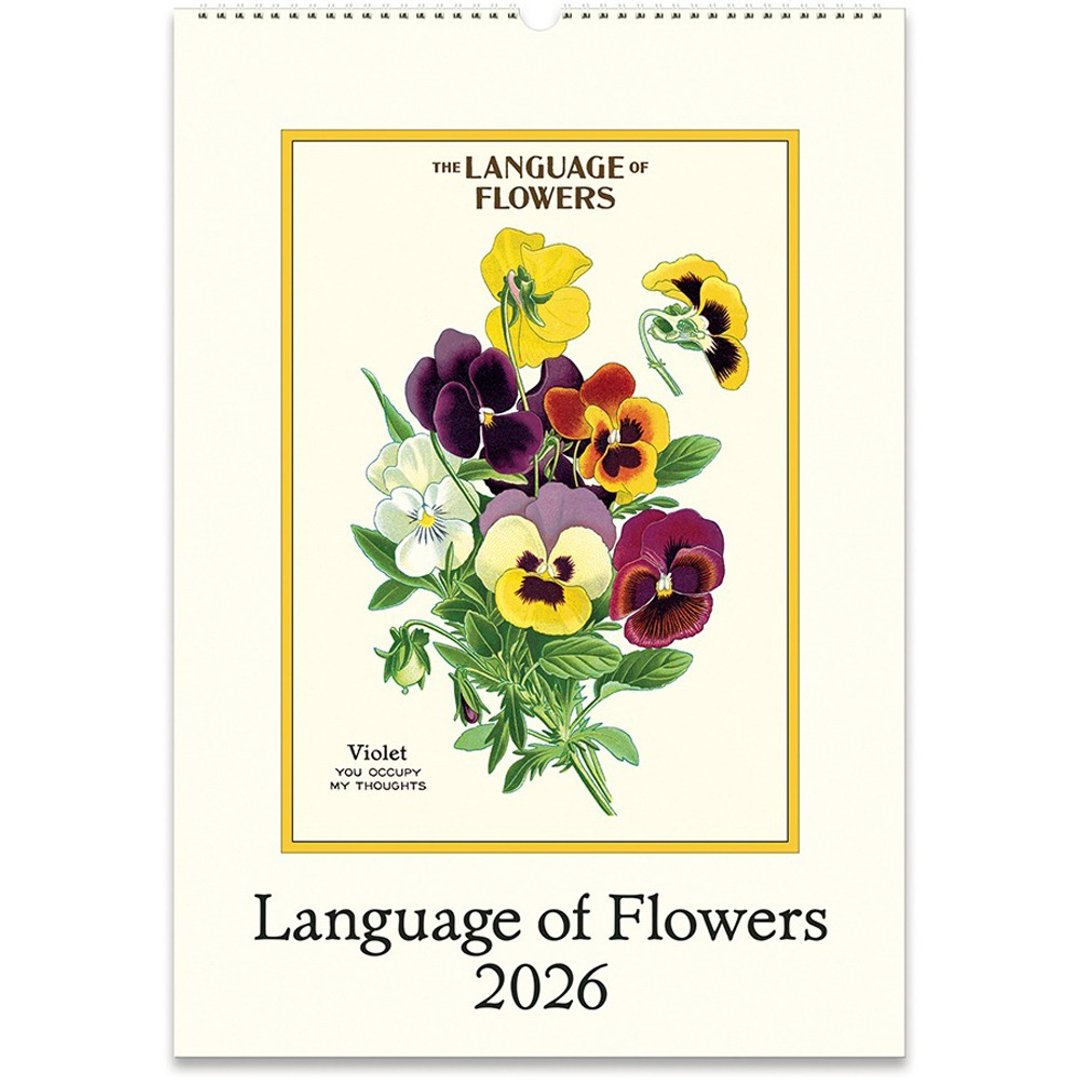 Cavallini & Co.  2026 年历/挂历_LANGUAGE OF FLOWERS(请先询问 - 年历/台历 - 纸 多色