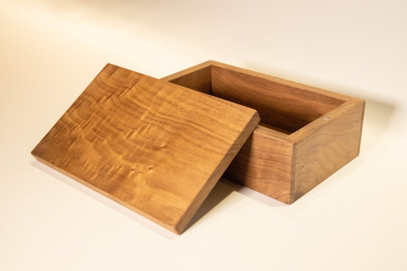 【非木不可】长型磁吸收纳盒丨可雷雕丨可定制 - 收纳用品 - 木头 咖啡色