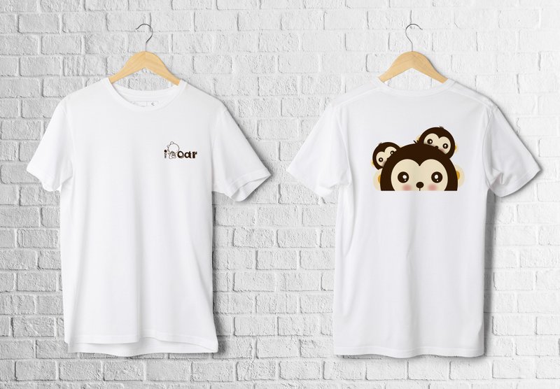 【I ROAR 】猴子家族/厚磅棉T/潮流可/订制 - 男装上衣/T 恤 - 棉．麻 