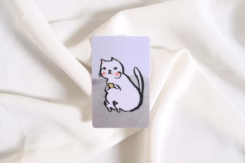 嘴角饼干屑 悠游卡贴 - 贴纸 - 纸 灰色