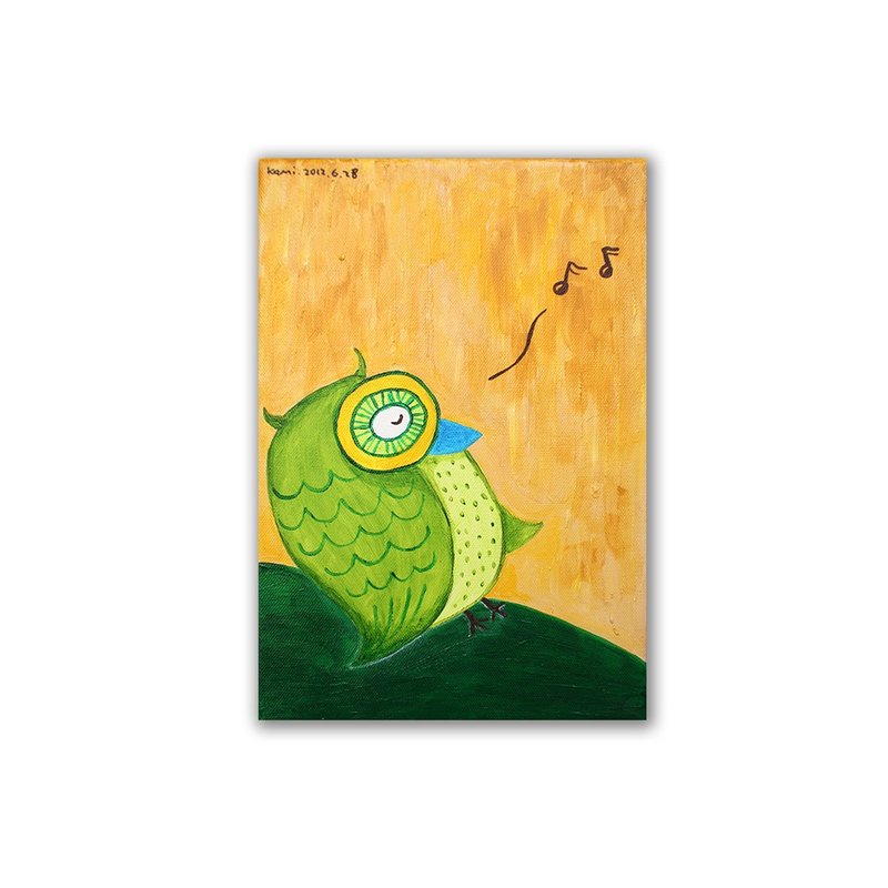 原画  ∣  歌唱猫头鹰 /开幕送礼超棒 - 画框/相框 - 其他材质 多色
