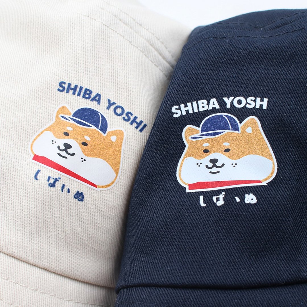 Shiba Yoshi系列 柴犬渔夫帽 Bucket Hat - 帽子 - 棉 多色
