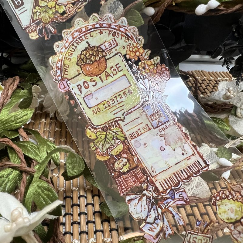0018_石头仙女_森林精灵票券 Squirrel coupons - 文件夹/资料夹 - 塑料 多色