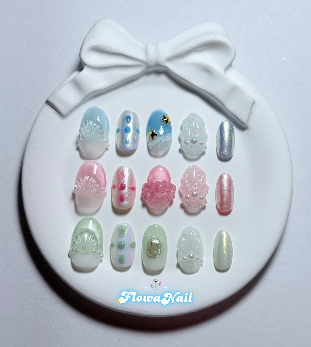 【定制】手工穿戴甲 | Melody Mermaid | No.J5 - 指甲油/指甲贴 - 其他材质 多色