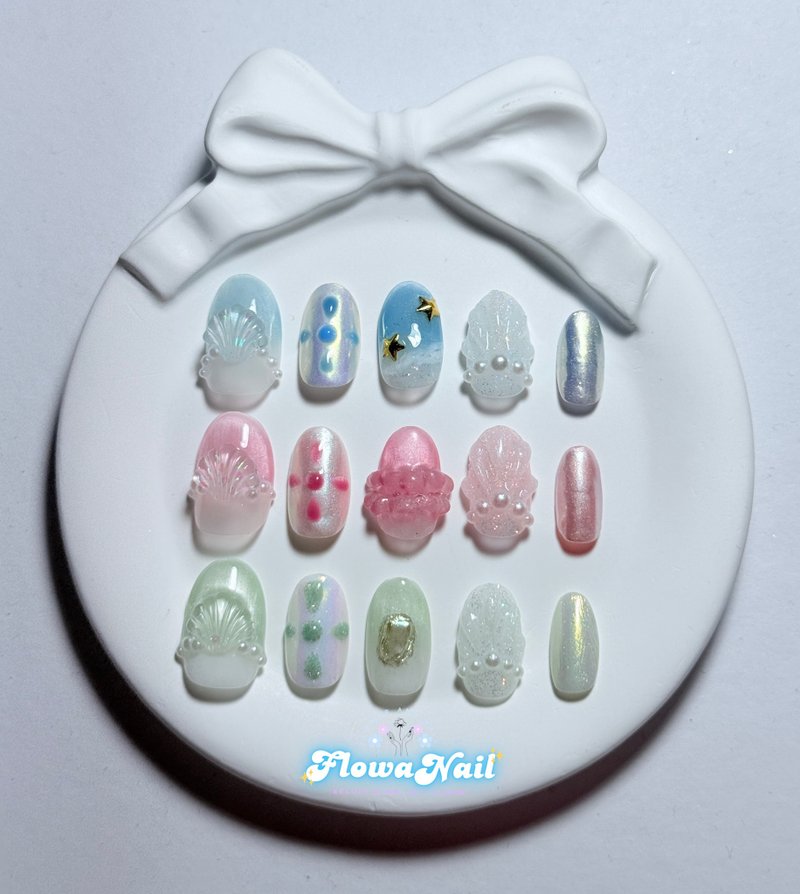 【定制】手工穿戴甲 | Melody Mermaid | No.J5 - 指甲油/指甲贴 - 其他材质 多色