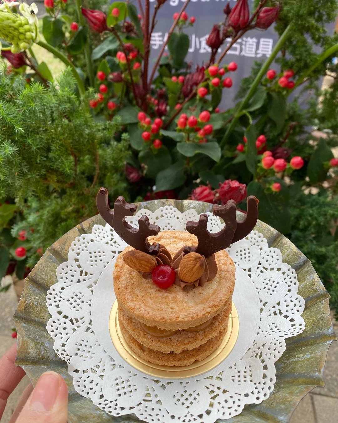 Tuxedo Cat Handmade　塔西躲猫猫 -麋鹿达克瓦兹 - 蛋糕/甜点 - 新鲜食材 