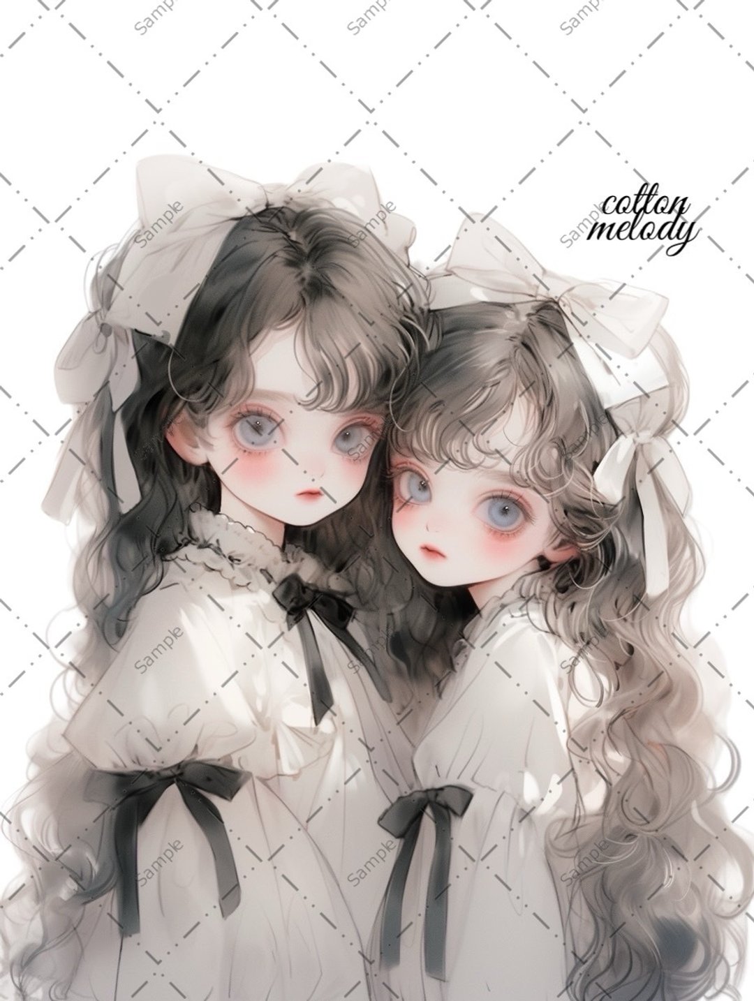 original sticker no.414 人物贴纸 原创贴纸 人物贴纸 女孩贴纸 原创人物贴纸 - 贴纸 - 纸 