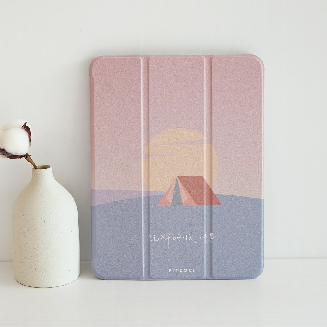【FITZORY】日常系列款 - Sunset | iPad 壳 - 平板/电脑保护壳 - 塑料 粉红色