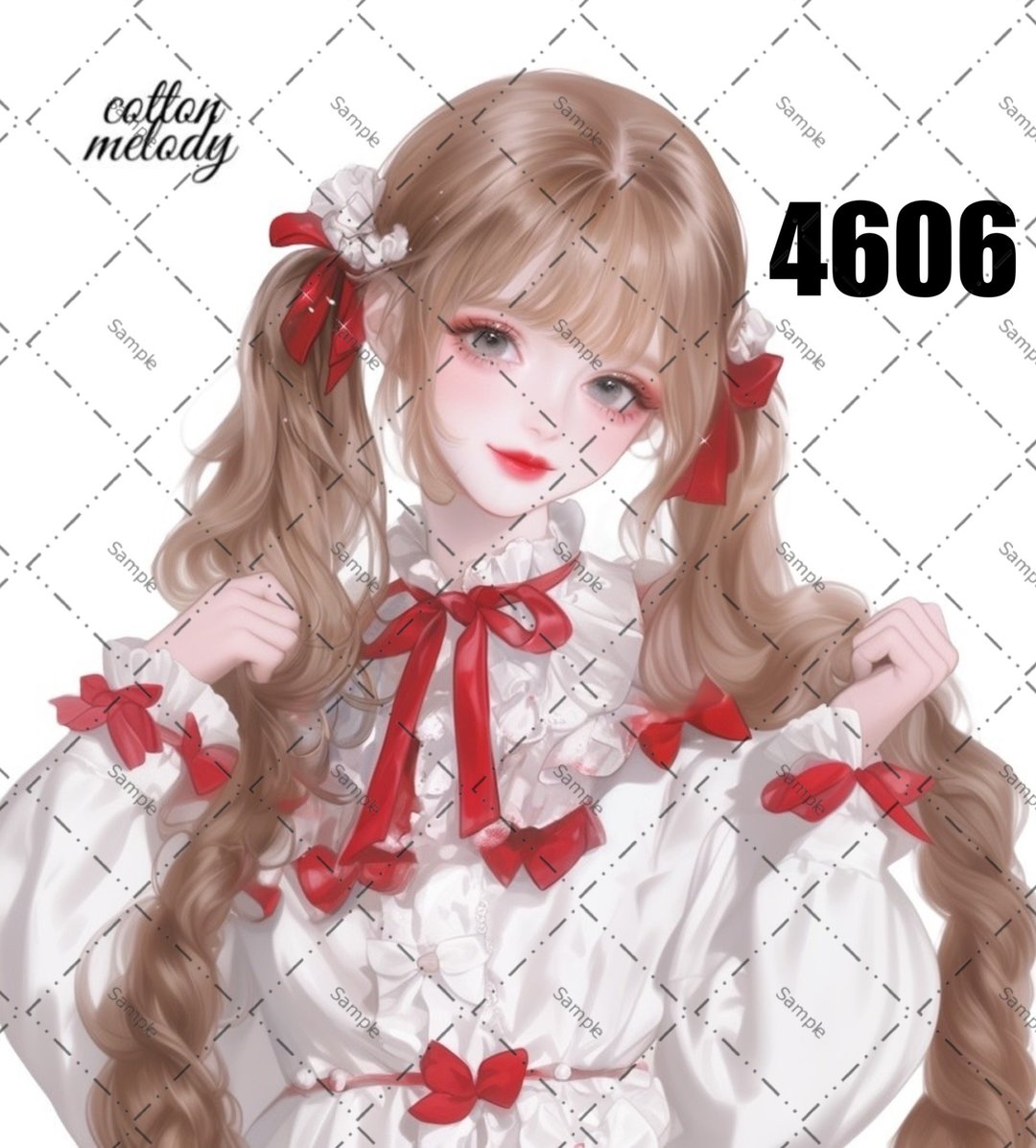 original sticker no.4606 人物贴纸 原创贴纸 原创人物贴纸 装饰贴纸 cotton melody - 贴纸 - 纸 