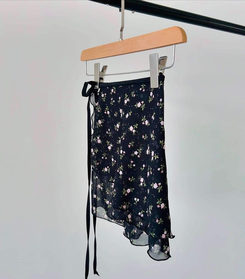 Mini Flower 芭蕾片裙 - 裙子 - 聚酯纤维 