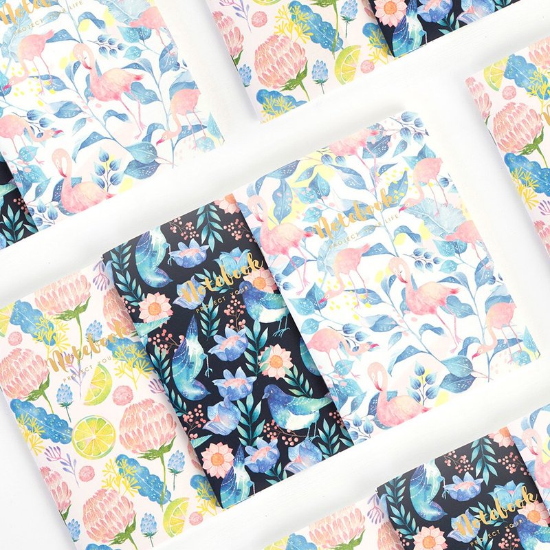 空白/浅蓝方格笔记本[任选3本] - 笔记本/手帐 - 纸 多色