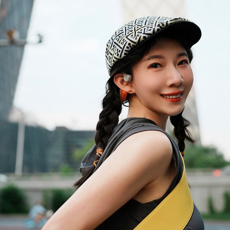 【INRSWORLD】针织纹路画家帽-黄官绿【春天来了】 - 帽子 - 其他材质 绿色