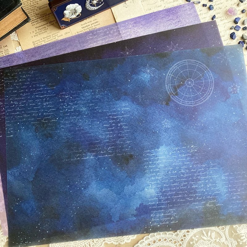[促销] 星空描图纸 - 纸盒/包装盒 - 纸 蓝色