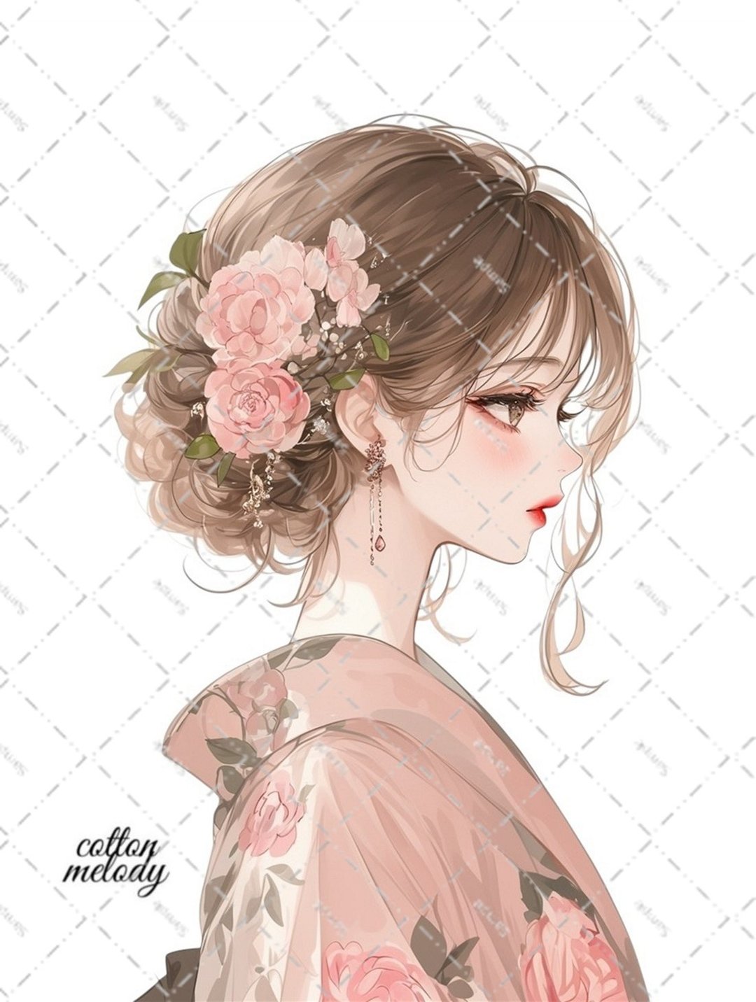 原创贴纸 no.7203 人物贴纸 原创贴纸 人物贴纸 女孩贴纸 原创人物贴纸 - 贴纸 - 纸 