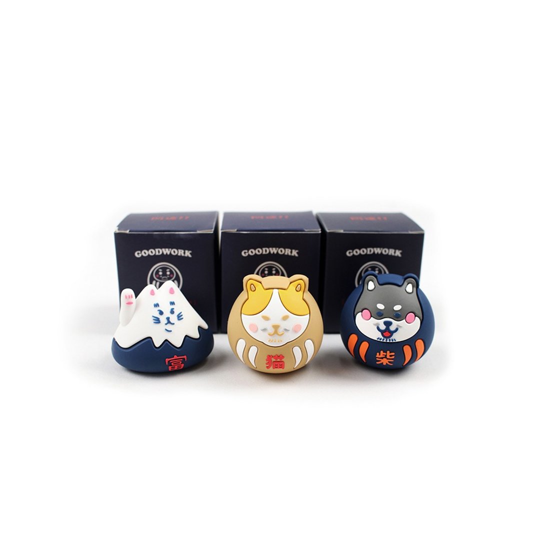 香港品牌 Dharma 达摩系列 盲盒公仔摆设 猫 柴犬 - 玩偶/公仔 - 塑料 多色