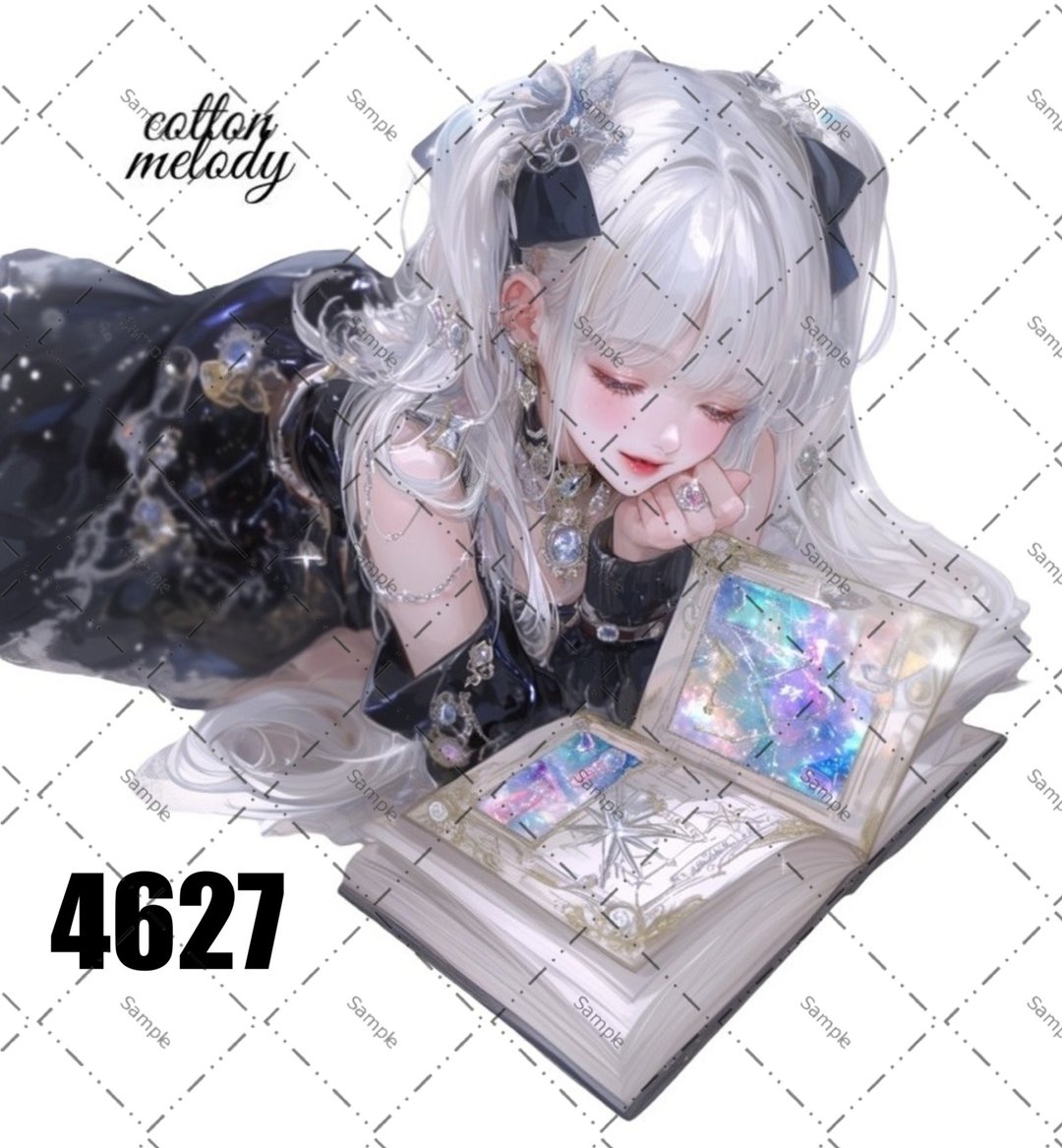 original sticker no.4627 人物贴纸 原创贴纸 原创人物贴纸 装饰贴纸 cotton melody - 贴纸 - 纸 